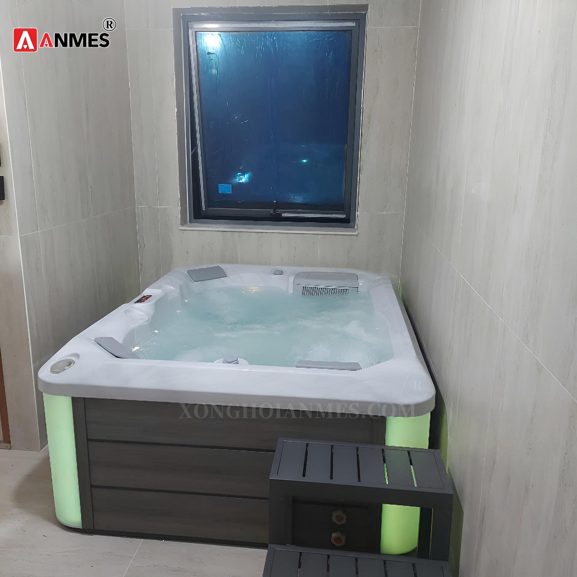 Thi công bồn sục jacuzzi M3531 tại khách sạn
